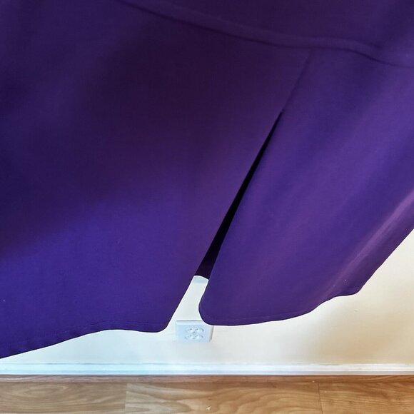 H&M Purple Go Go Mini Womens Dress Sleeveless Size Large 12 Made in Italy - Picture 8 of 9